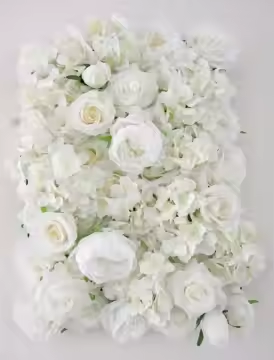 13 # muro di fiori bianchi
