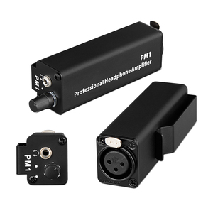 Convertidor de Audio Hi-Fi portátil PM1 XLR/Interfaz de Audio de 3,5 MM AMP-1 amplificador de auriculares estéreo con Control de volumen para escenario de música