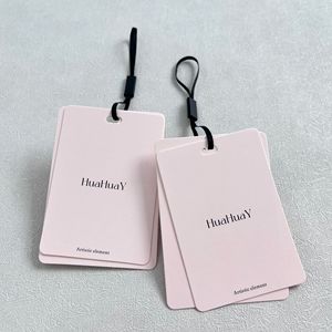 Etiquetas de ropa de lujo con logotipo de marca propia personalizada, etiqueta de moda de diseño libre, etiqueta de cuerda con logotipo para ropa, etiquetas de ropa - Product Image 1