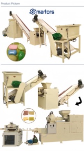 Tam otomatik sabun üretim hattı, yüksek değer yaratmak için düşük maliyet, paslanmaz çelik malzeme ve renk özelleştirilebilir - Product Image 3