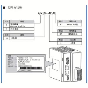 アナログ入力および出力モジュールGR10-4ADE/4DAE、熱電対抵抗入力GR10-4TCS-PID/4PTS-PID、GR10シリーズ - Product Image 2