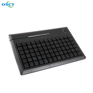 Venta al por mayor programable USB lector de tarjetas magnéticas teclado teclas de membrana nuevos sistemas POS todo en uno para escritorio mecánico - Product Image 1