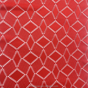 XA2915 tela de malla de LICRA de poliéster elástica de 4 vías de color personalizado para traje de baño agujero tricot red Bikini de natación liso - Product Image 5