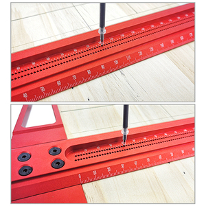 Woodworking <strong>Scribe</strong> 60-600mm T-type Ruler Scribing Ruler Aluminum Alloy Line Drawing Marking Gauge DIY Measuring Tools - Product Image 4