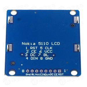 Smart elettronica Display modulo LCD Monitor blu retroilluminazione adattatore PCB 84*48 84x84 lcd 5110 Nokia 5110 schermo per Arduino - Product Image 5