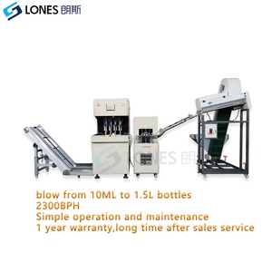 LS-B1L-4 hızlı manuel PET şişirme kalıp makinesi sopladora de botella pet şişirme makinesi ile preform besleyici otomatik damla şişeleri 2300B - Product Image 3