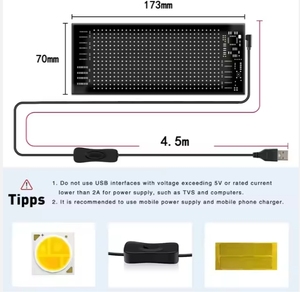 P5MM Full Color 6,8*2,8 Zoll Flexible Displays Digital Signage Auto-LED-Bildschirm Taxi Heckscheibe Smart Advertising Panel - Product Image 5