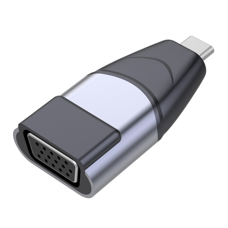Silver TYPE-C to VGA interface
