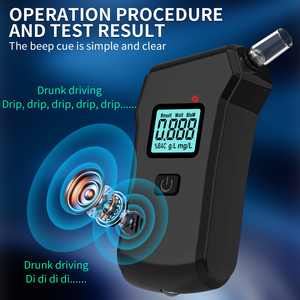 Rilevatore di alcol compatto con rilevamento attivo del colpo e Display LCD per il controllo di sicurezza della barra - Product Image 3