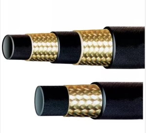 An-4 6 8 10 12 16 20 สีดําไนลอนสแตนเลสถัก CPE หรือ NBR ยางการใช้สายท่อน้ํามัน Cooler - Product Image 3