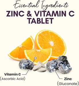 GMP Factory Private Label Zinc+ with Vitamin C 500mg Zinc <strong>Capsules</strong> Immune System Support <strong>an</strong> Immune-boosting Supplement - Product Image 4
