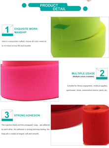Correas de gancho y bucle de color personalizadas de alta calidad para puños de chaqueta y cinta de cierre de bucle de gancho de alta frecuencia - Product Image 6