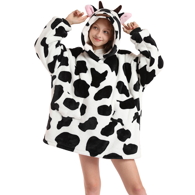Children's thermal clothing cow print