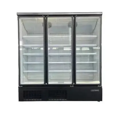 Hàng đầu thương mại tạp hóa cửa hàng tiện lợi siêu thị dọc hiển thị Showcase tủ lạnh tủ đông tủ lạnh