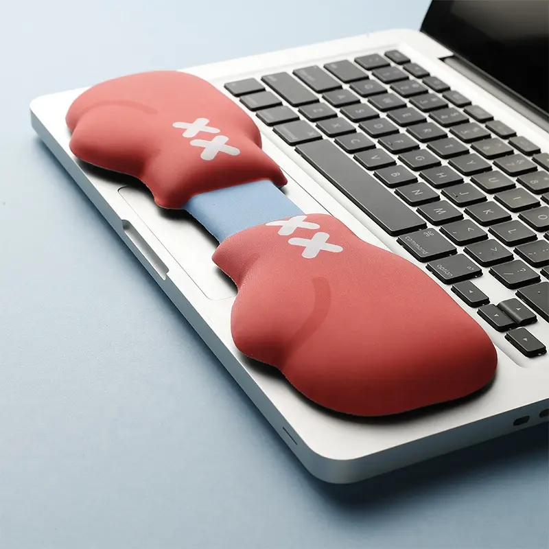 Bantalan Sandaran Tangan Keyboard Ergonomis Busa Memori Kartun Silikon Premium Grosir Stok Tersedia untuk Macbook