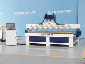 Enrutador CNC de 8 ejes, gran oferta, maquinaria de carpintería, máquina de grabado CNC de cabezales múltiples, enrutador CNC con 8 husillos para madera - Product Image 3