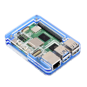 Aismartlink unterstützt die Installation des offiziellen aktiven Kühlers, des transparenten und blauen Acryl gehäuses für Raspberry Pi 5 - Product Image 1