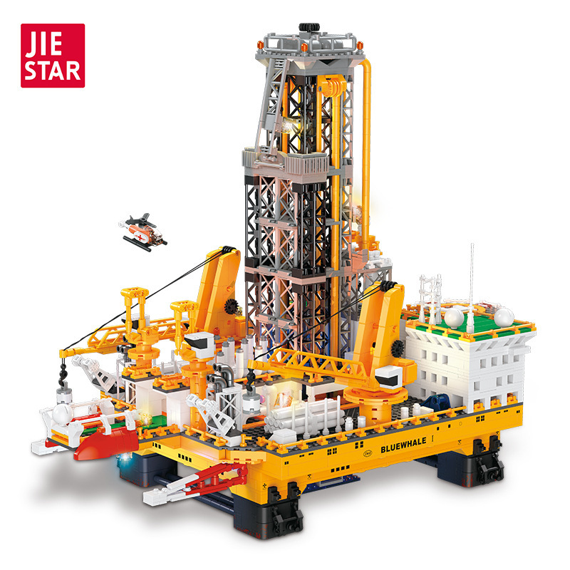 Blue whale no1 offshore oil well-3271 pcs-lighting jj9135