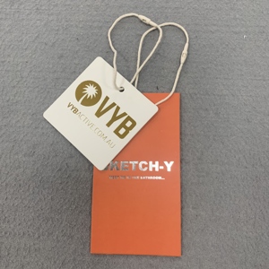 Custom Printing Design <strong>High</strong> <strong>Quality</strong> Hang Tags Labels for Clothing Garment Luxury Gold Foiling hang Tags <strong>String</strong> - Product Image 5