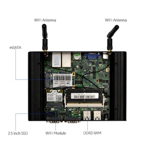 Mini PC industrial con i7 5500U 8G DDR3 RAM 128G SSD WIFI Linux 2 LAN 2 RS232 Computadora de tabletas resistente industrial sin ventilador - Product Image 5