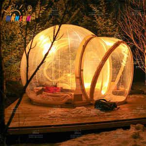 5 מטרים המפלגה מתנפח אוהל נופש Glamping ברור מתנפח בועת אוהל מלון עם שקט מפוח