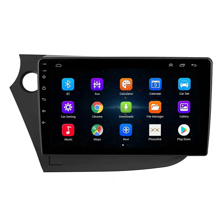Système de navigation à écran tactile pour voiture 4 cœurs WIFI 2 Din Bluetooth Carplay Android Auto 2 + 32GB Autoradio pour 2009 Honda Insight LHD