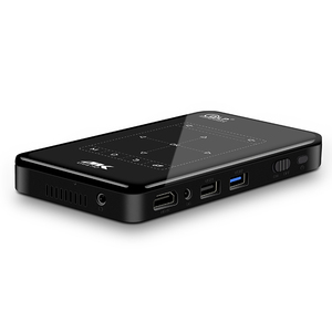 Mini conveniente proyector DLP 1080p Resolución HD 4K decodificación botón táctil 2 en 1 Panel Android 9,0 sistema inalámbrico misma pantalla - Product Image 3