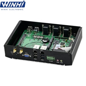 I3 i5 i7 mini pc lüfter loser industrieller desktop computer HD-MI VGA USB 3.0 dual netzwerk parallel port serielle port micro host - Product Image 3