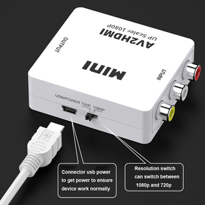 AV hdmi al convertidor de caja de AV2HDMI HDMI2AV HDMI a AV RCA CVSB adaptador de Video HD 1080p L/R Coaxial Scaler soporte de Audio NTSC amigo - Product Image 5