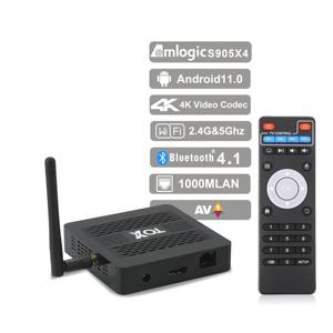 Vorverkauf TOX3 Smart-TV-Box Android 11 4GB 32GB Amlogic S905X4 2 T2R Wifi 1000M BT4.1 Unterstützung AV1 4K DLNA Media Player Set-Top-Box - Product Image 1