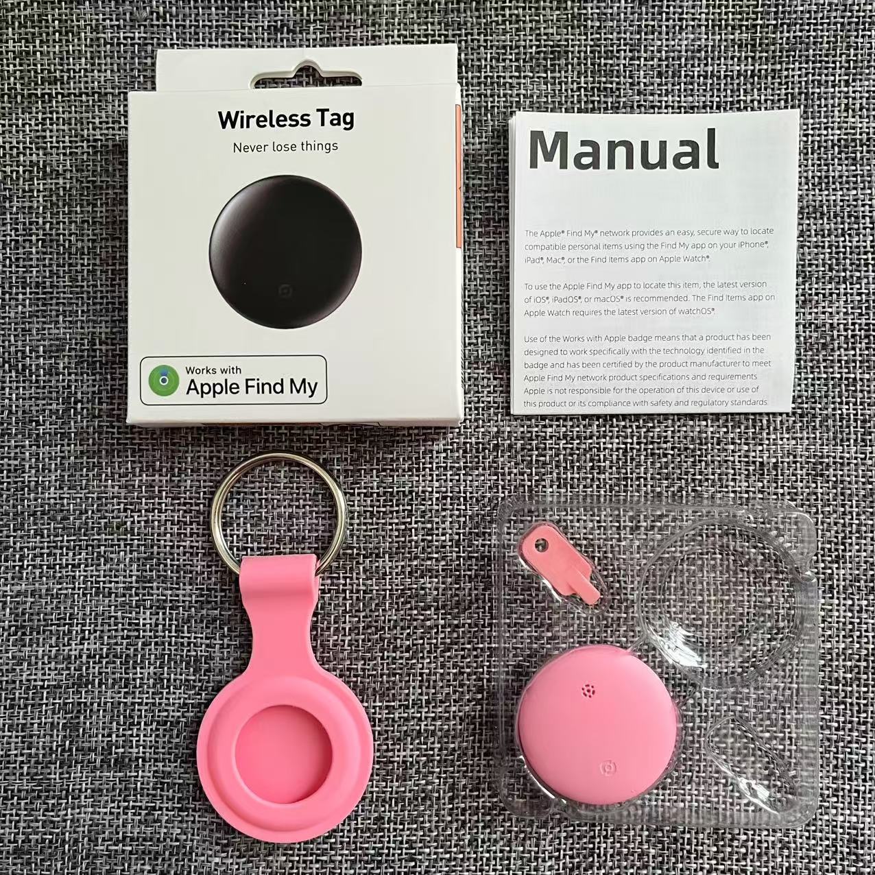 Ensemble de pendentifs en silicone F10-rose (1 paquet)