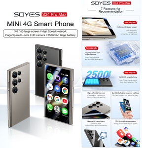 חם מכירה soyes s24 pro מקסימום SIM כפול 4g טלפון כיס 2 ג 'יגה + 16GB 3.0 אינץ 2400mah הקטן הקטן החכם הקטן ביותר