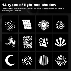SOONPHO OT1 PRO Optical Snoot Kit with 85mm Lens Art Special Effects Shaped Beam Conical Spot Projection <strong>Light</strong> - Product Image 3