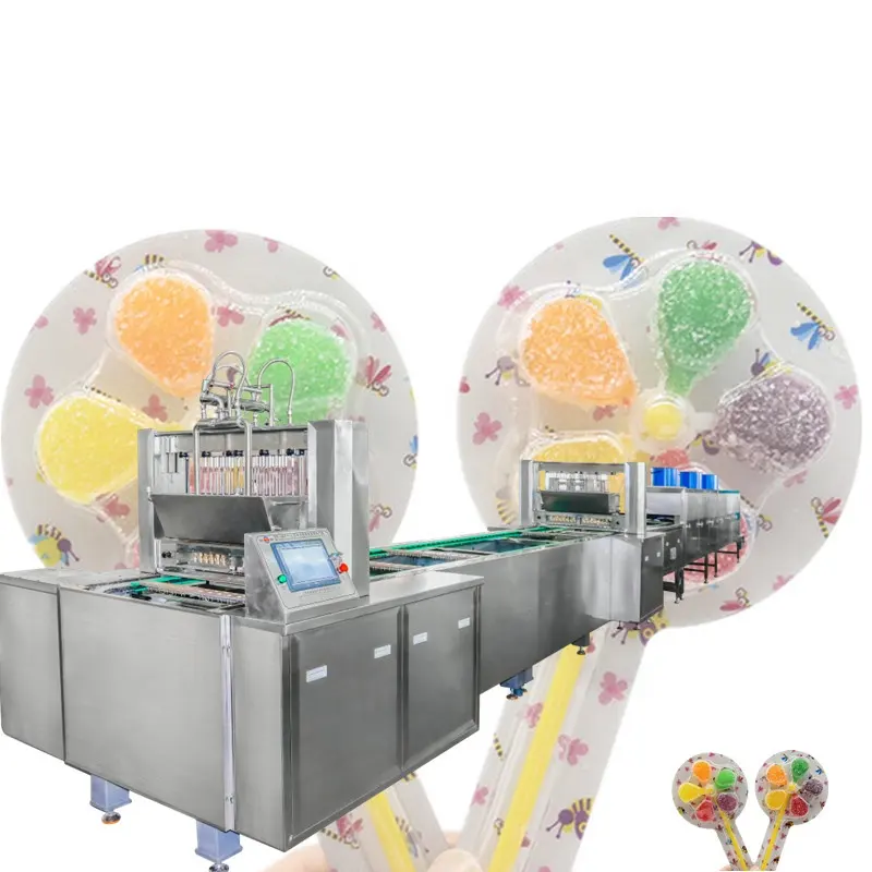 Máquina automática de fabricación de dulces duros de Piruleta de alta eficiencia para proveedor de fabricación de dulces