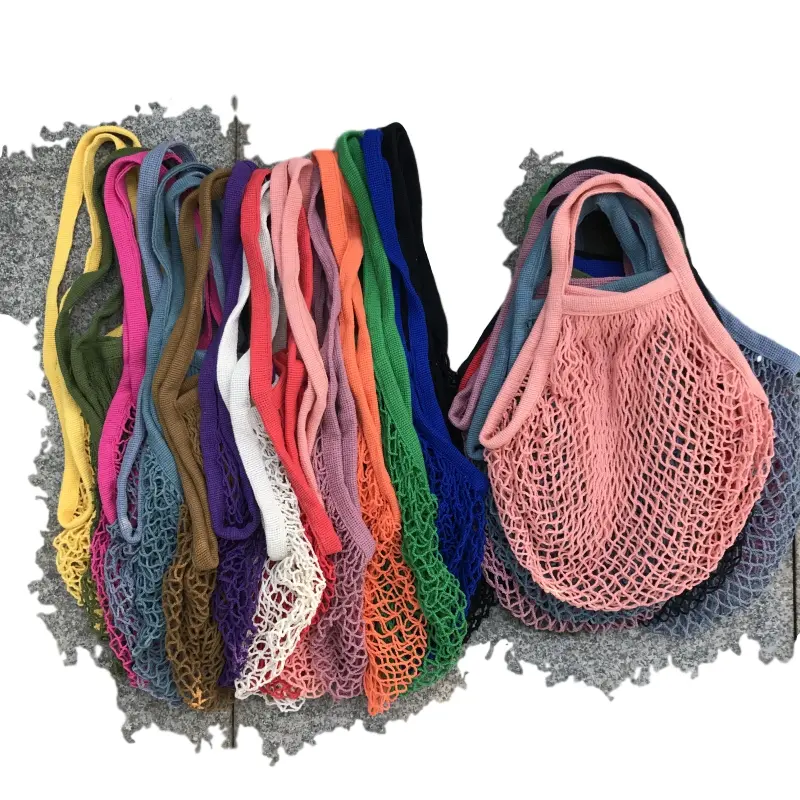 Reusable french market cotton net bag