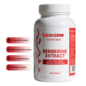 Viên nang berberine không GMO 1800mg chiết xuất bổ sung HCL để hỗ trợ miễn dịch - Product Image 1