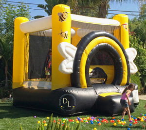 Ticari meşgul arı sarı şişme sıçrama ev hava atlama kaleler ve Mini fedai şişme Moonwalk - Product Image 2