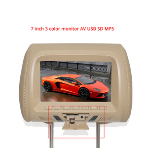 热销汽车头枕 7英寸高清数字 LCD 屏幕 MP5/AV 汽车头枕显示器与 USB SD 视频输入 - Product Image 4