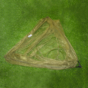 Selco China Green 100cm Depth Triangular Carp Fishing Landing <strong>Net</strong> 127*127cm Polyester Fiber Mesh Technique Carp Landing <strong>Net</strong> - Product Image 4