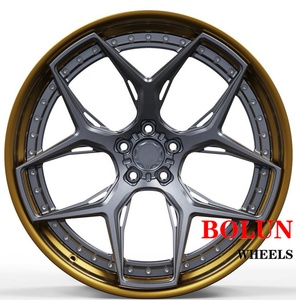 工厂价格博伦定制2件式锻造20 "21" <span class=keywords><strong>22</strong></span> "轮5x120 5x120.65雪佛兰克尔维特C8轮圈