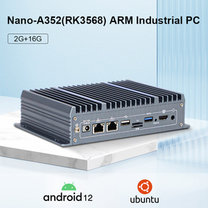 Computadora de Control Industrial Integrada RK3568 Ubuntu Linux Android RS232 AI Edge Computing Box 8GB Memoria 4GB RAM Fanless Stock