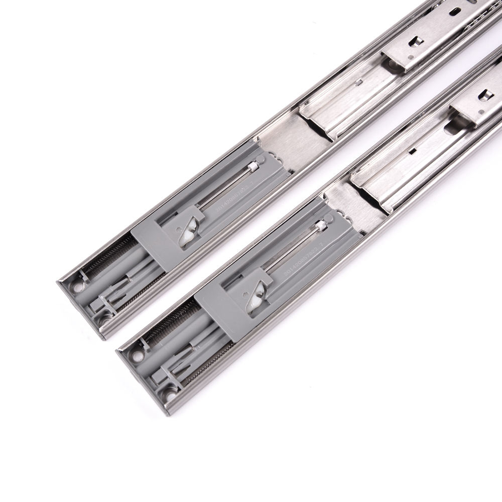 Soft Close Hydraulic Drawer Slider Ball Bearing Slides With Damper