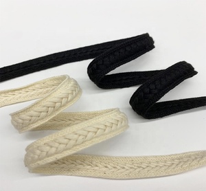 工厂制造的扁平管状编织棉绳绳连帽衫拉绳圆形拉绳服装 - Product Image 2