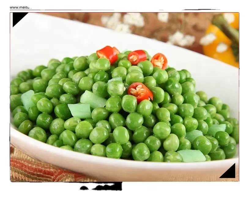 Guisantes Verdes congelados, buena calidad, oferta, producto francés, certificado BRC, IQF