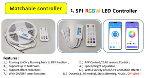 RgbicスマートLEDストリップライト音楽同期アプリリモコンベッドルームRGBライトBluetoothLEDライトストリップ部屋用 - Product Image 4