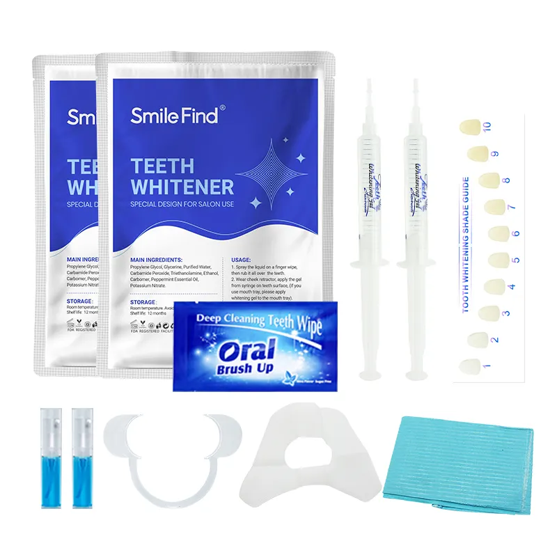 La clinica professionale del salone utilizza il sistema di sbiancamento Kit di sbiancamento dei denti in Gel sbiancante senza perossido con Logo privato