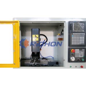 Fresadora cnc pequeña de metal, máquina de grabado de procesamiento de metal de 4 ejes Y 5 ejes, 7113C - Product Image 3