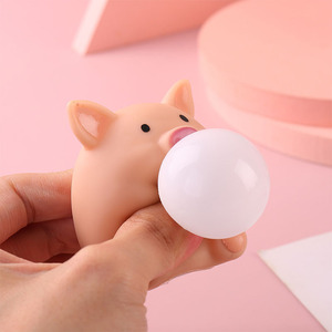 ของเล่นบีบและป๊อปของเล่นสำหรับเด็กรูปหมูสีชมพูแบบกำหนดเองได้ - Product Image 3