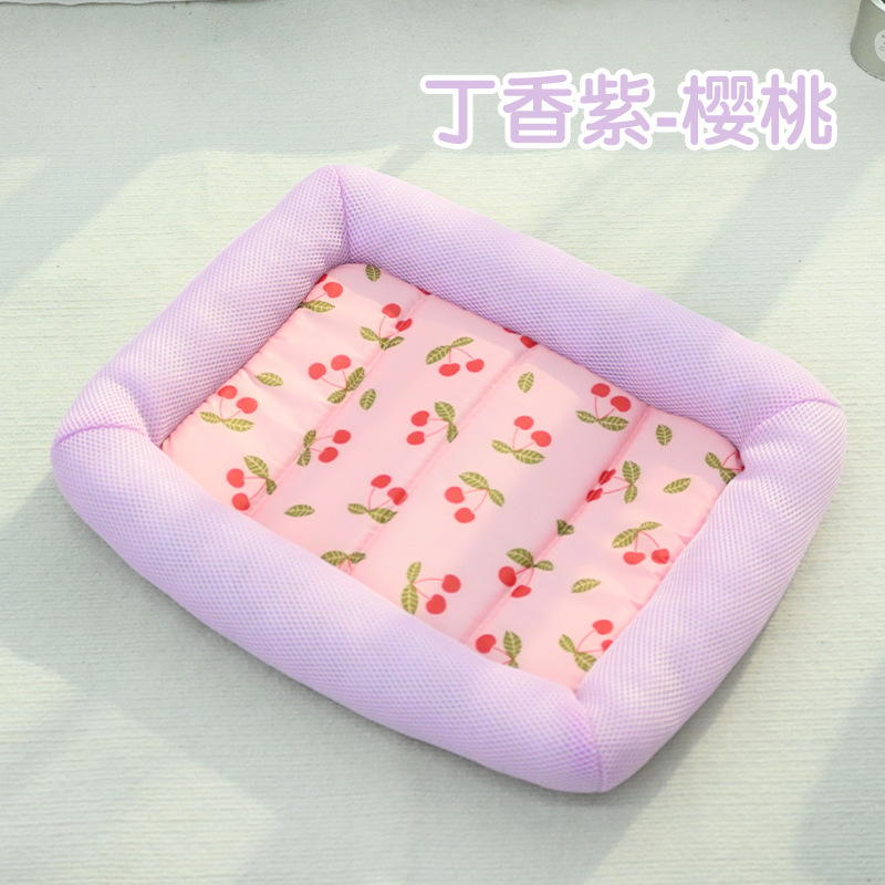 Tapis rafraîchissant sandwich - violet clou de girofle - cerise