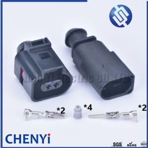 <strong>2</strong> Pin 1.5mm 1J0973802 1J0973702 Male or Female Auto Temp Sensor Plug Deflation Waterproof Connectors 1J0 973 802 - Product Image 1